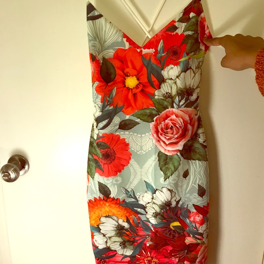 FASHION NOVA FLORAL PRINT MINI DRESS